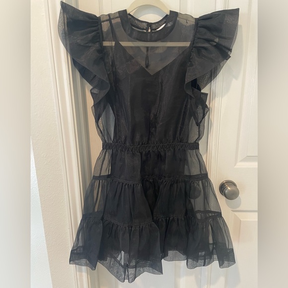 Simkhai organza ruffle sleeve dress - Picture 3 of 4